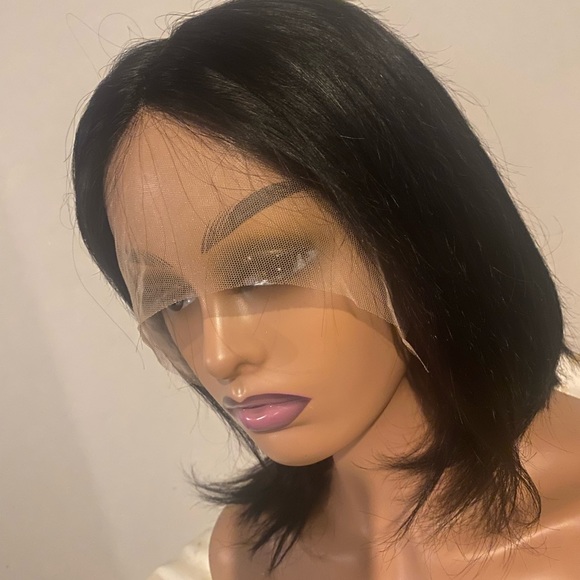 Wig 100% human for sale, short bob wig wig lace front human hair wigs for women. - Picture 14 of 15